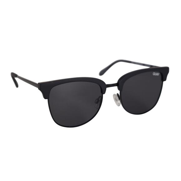 Quay Australia EVASIVE Round Polarized Sunglasses – Matte Black / Smoke - NWT - Picture 4 of 9